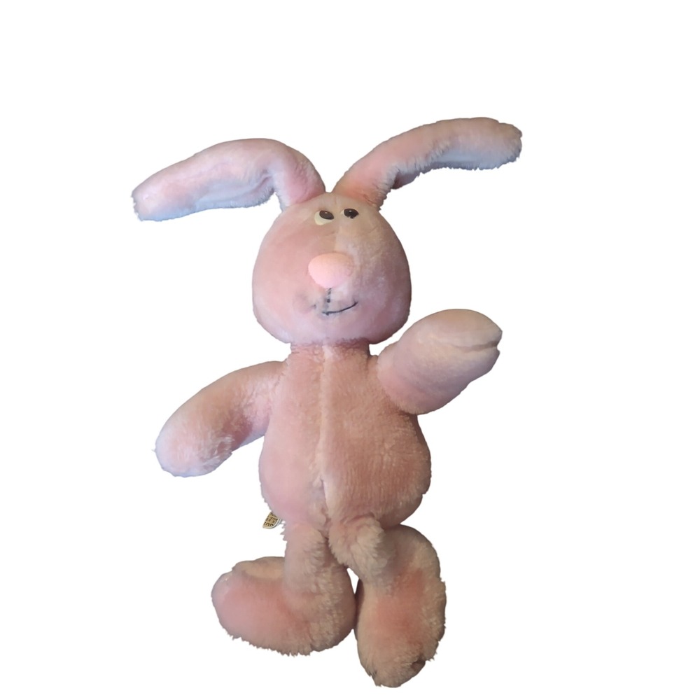 Vintage 1984 Applause Pink Plush Bunny Rabbit Stuffed Animal‎ Toy 2597 80s Retro